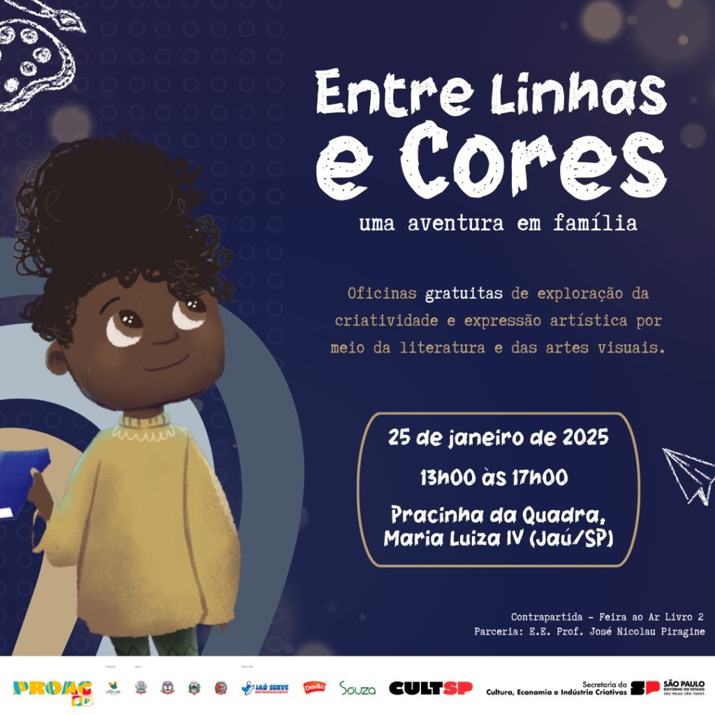 Oficina "Entre Linhas e Cores" promove criatividade e expressão artística em Jaú