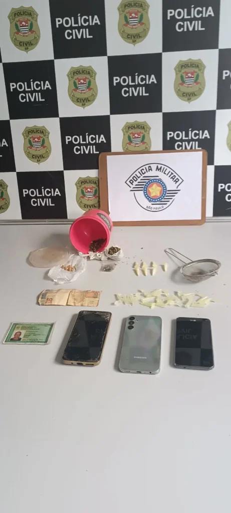 Operação conjunta das Polícias Militar e Civil detém dois traficantes em Dois Córregos