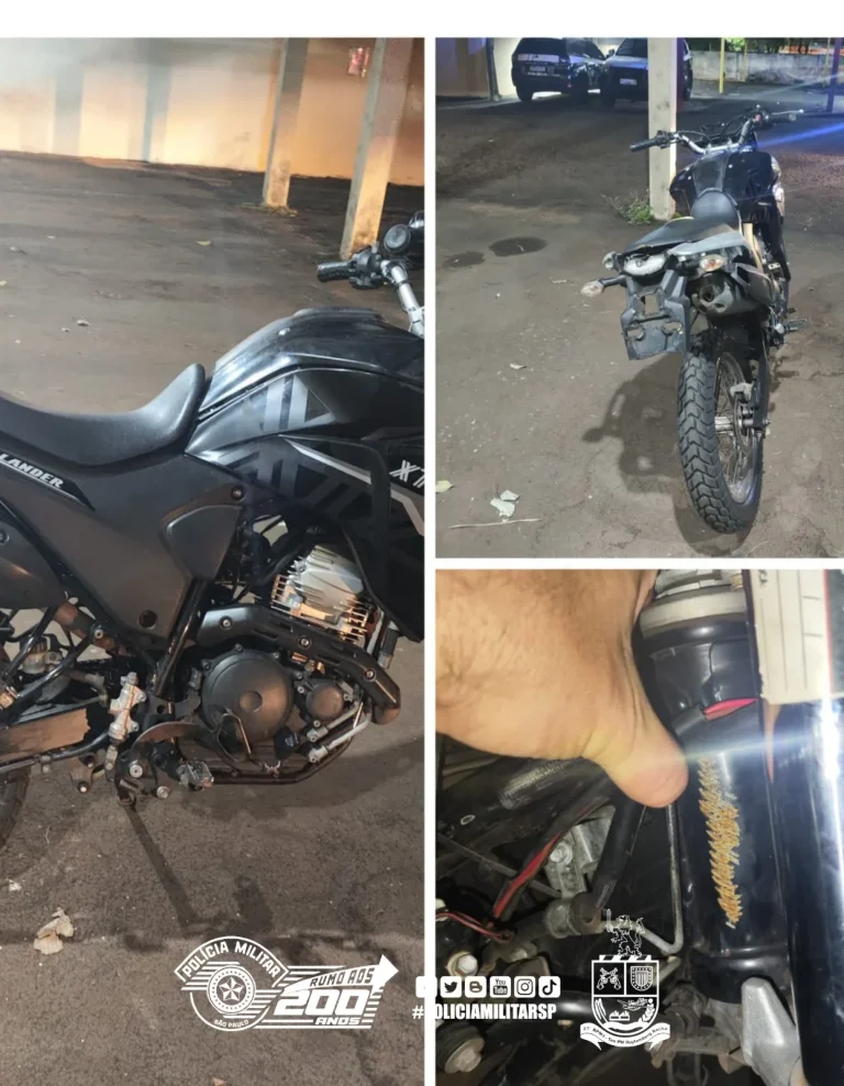 Polícia Militar de São Paulo apreende motocicleta com sinais de adulteração em Jaú