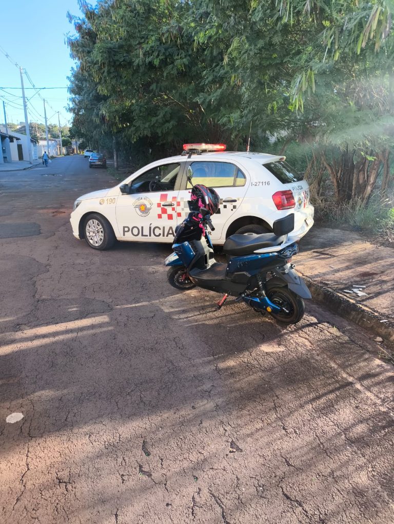 Ação rápida da Polícia Militar recupera moto furtada em Jaú