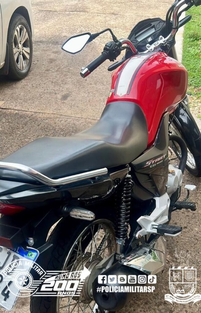Polícia Militar intercepta motociclista em fuga após manobras perigosas em Jaú